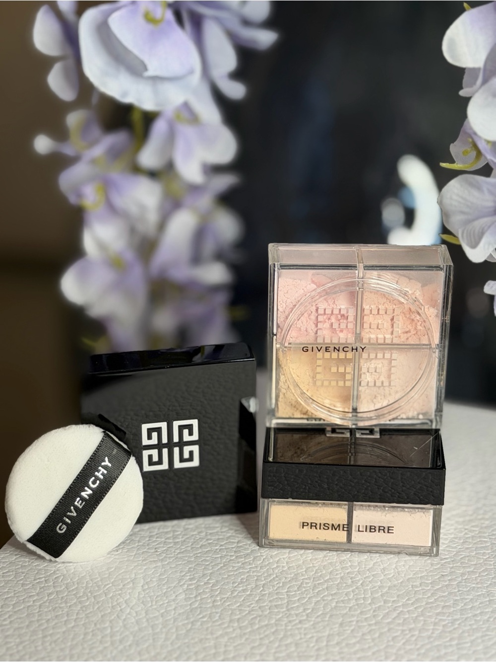 3 Voile Rose- Original-Givenchy Prisme Libre Mat-finish Loose powder *MINI**